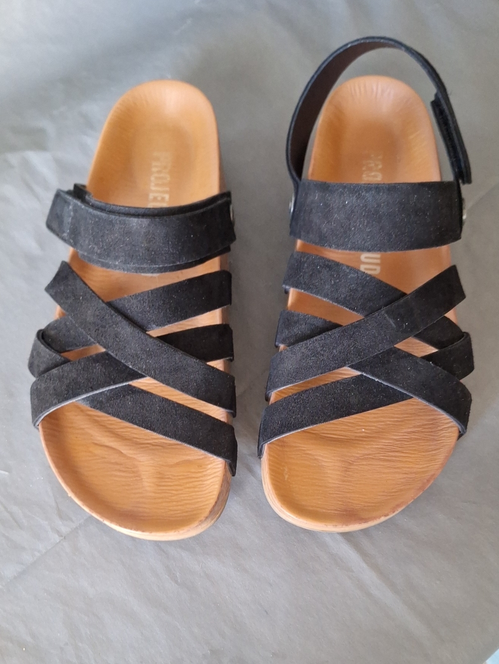 Project Cloud Suede Leather Sandals Size 8